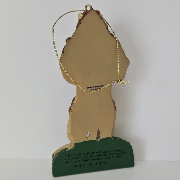 VINTAGE Kurt Alder Wizard of Oz Cowardly Lion Christmas Resin Ornament 1999 - Picture 4 of 6